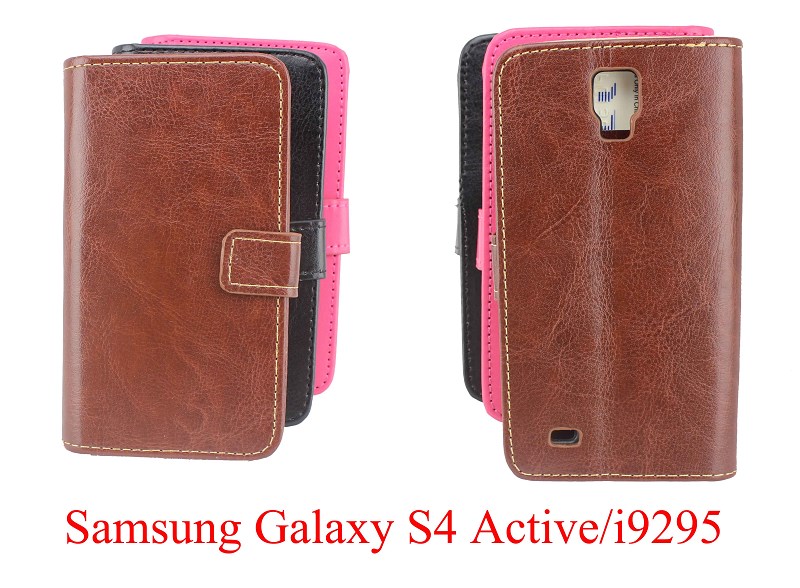 三星GALAXY S4 Active/i9295皮套手機套左右開翻插卡保護外殼批發